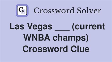 las vegas wnba team crossword